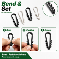 Attaches et serre-câbles en nylon (Modèle R-1) - Attaches de fixation par poussée pour câbles électriques - Longueurs 55mm/45mm/65mm