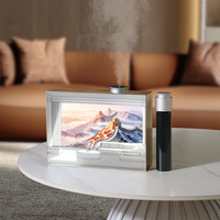 Diffuseur d'huiles essentielles intelligent CNUS CPD2 avec application, 150 ml, mural, pour 140 m², avec éclairage LED artistique publicitaire