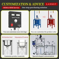 LANSGT Cjf teflon doublé hydrothermal agité autoclave et haute pression parr Micro réacteur bouilloire pour l'hydrogénation