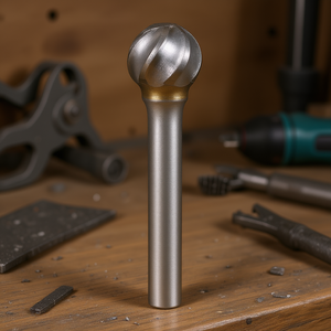 Fresa Rotativa Esférica Ttake Ab8300, Diámetro de 9,6 mm, Longitud de 54 mm, Corte Z3 para Metal, Madera y Plástico - Product Image 3