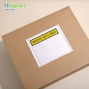 Su geçirmez ambalaj listesi plastik zarf belgeleri korumak için üretici tedarikçi paket listesi zarfı