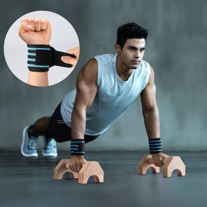 Fitness personnalisé push up stands bars sport équipement de gymnastique en bois maison calisthenics parallettes en bois massif jouets pour enfants - Product Image 2