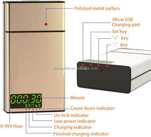 Boîte de verrouillage numérique <span class=keywords><strong>à</strong></span> <span class=keywords><strong>compte</strong></span> <span class=keywords><strong>à</strong></span> <span class=keywords><strong>rebours</strong></span> avec affichage LCD, petite boîte de verrouillage portable avec minuterie, 999 heures - Product Image 3