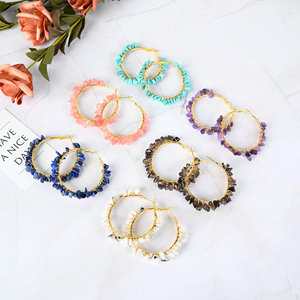 Pendientes <span class=keywords><strong>de</strong></span> <span class=keywords><strong>mujer</strong></span> con virutas <span class=keywords><strong>de</strong></span> <span class=keywords><strong>piedra</strong></span> curativa Natural al por mayor, pendientes <span class=keywords><strong>de</strong></span> cristal <span class=keywords><strong>de</strong></span> grava <span class=keywords><strong>de</strong></span> estilo bohemio para decoración <span class=keywords><strong>de</strong></span> joyería - Product Image 1