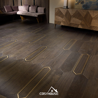 Plancher en bois d'ingénierie de style scandinave, plancher en chêne naturel pour l'intérieur de maisons modernes