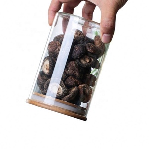 2024 New Arrival 8oz 10oz 15oz Transparent Food <b>Spice</b> Glass <b>Jar</b> Wooden Lid Container Storage <b>Jars</b> With Bamboo Lid - Product Image 6