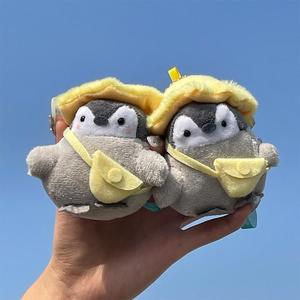 Borsa a tracolla gialla con piccolo ciondolo a forma di pinguino per la decorazione della borsa da ragazza portachiavi di peluche porta borse accessori portachiavi - Product Image 6