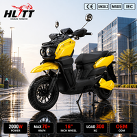 Moto électrique à batterie lithium CE 2000W 72V, 70 km/h, Big S Cafe Racer, scooter électrique 45 mph