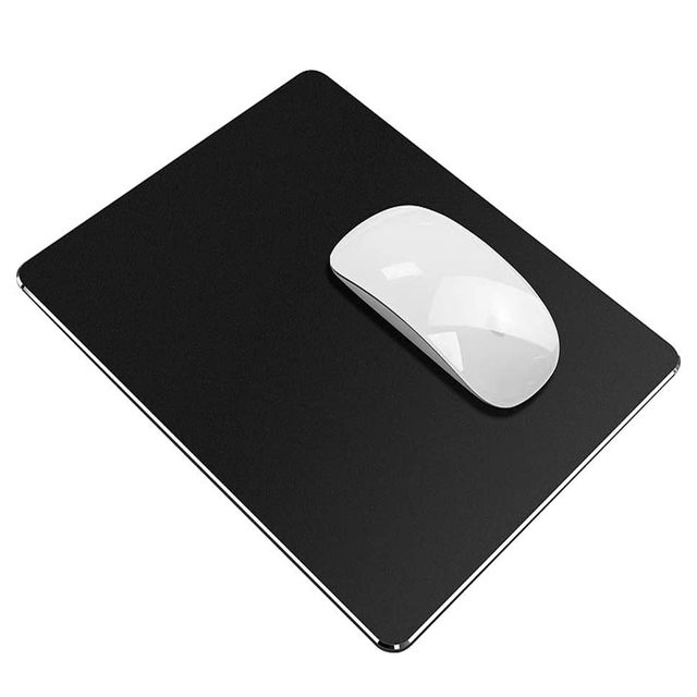 2021 Sublimion Blank Gaming Ms Extending the Gaming Pads Gamer Black Metal Logo Hard Metal Aluminum Magic Mouse Pads