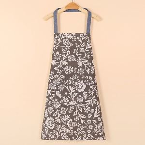 Delantal de Lona Estilo Étnico con Estampado Floral Retro, Resistente al Aceite, para Cocina, Unisex, con Correa Ajustable para el Cuello - Product Image 3