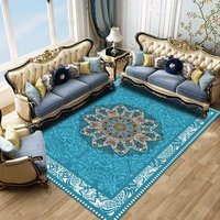 Tapis en velours cristal rose ivoire à motifs floraux pour salon, chambre à coucher, décoration intérieure, fournisseur en gros B2B, tapis classique