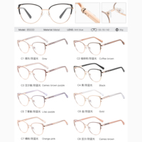 MS 85033 Gafas de mujer Monturas de gafas ópticas Colores personalizados Diseño de lujo Elegante Certificado CE Descuento al por mayor