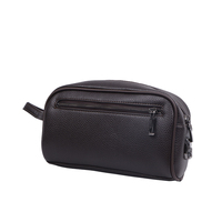 Sac à main d'affaires portable pour homme avec logo personnalisé, en PU imperméable, grande capacité, fermeture éclair, poignée souple, design tendance