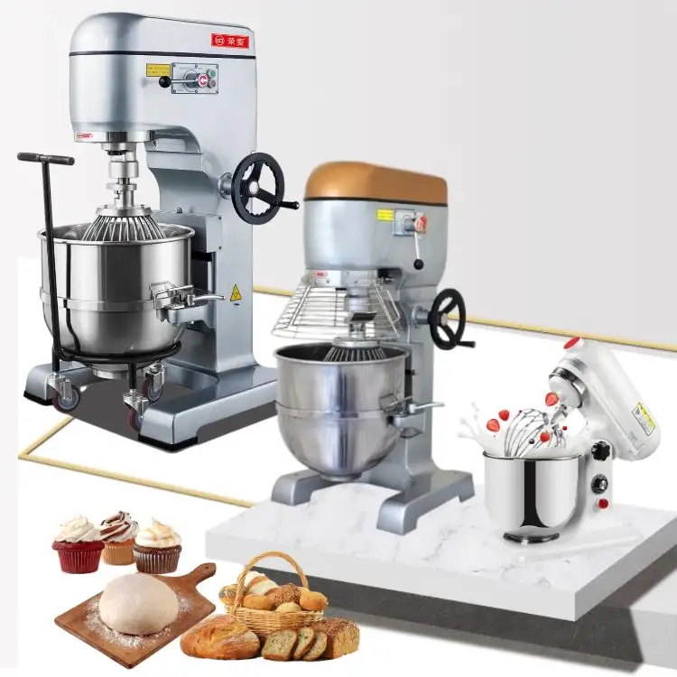 industrial butter pancake automat used cake 80qt 30 20 qt 10kg cake biscuit dough 3 in 1 food mixer machine whisk spar for sale