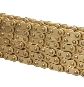 <span class=keywords><strong>Cadena</strong></span> de rodillos personalizada para motocicleta, Piñón dorado, <span class=keywords><strong>428</strong></span>, 520, China - Product Image 2
