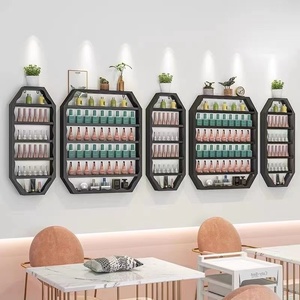 <b>Nail</b> Salon Shelf Rack <b>Wall</b> Mounted <b>Wall</b> Hanging Iron <b>Nail</b> Polish Storage Rack Gold <b>Nail</b> Polish Display Rack Display - Product Image 5