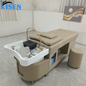 Kisen Low Price Shampoo Bed Fashion Europe <b>Style</b> <b>Head</b> Spa Water Circulation Fumigated Salon Table Customized Color - Product Image 1