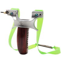 <strong>Best</strong> Wooden-Handle Stainless Steel 9025 <strong>Slingshot</strong> 11*9*3.7cm 311g Hunting Outdoor Activities for Sale