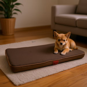 Cuccia per Animali Yommy 65x95x5cm, Materasso in Schiuma Marrone per Cani e Gatti, Comodo Tappetino per Dormire - Product Image 2