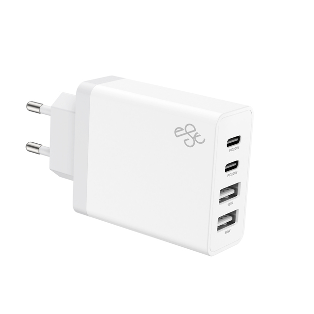 USB C Wall Charger 40W 4-Port USB C Charger Fast Charging Dual Port PD+QC Charger Plug Multiport Type C for Phone Tablet