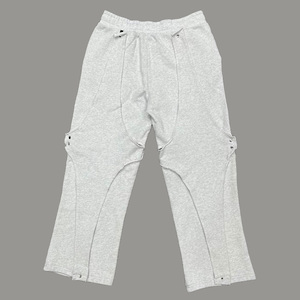 <span class=keywords><strong>Pantaloni</strong></span> da jogging in cotone 500gsm lavati Vintage Premium personalizzati grigio chiaro con applicazioni a scatto - Product Image 4