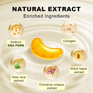 Nouveauté 2026 : Masques Contour des Yeux au Collagène Bio et Or 24 carats avec Vitamine C – Raffermissants, Éclaircissants et Anti-rides pour Femmes - Product Image 2