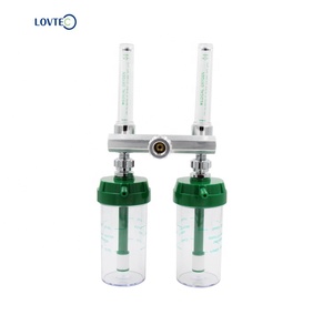 ATOR-14 الطبية الأكسجين مزدوجة أنبوب مقياس الجريان اسطوانة غاز استشعار الضغط الأخضر - Product Image 6