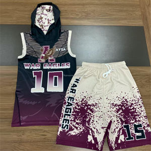 Hoodie 7 on 7 seragam latihan pria kustom Hoodie 7 on 7 tim sepak bola Amerika kaus Hoodie kompresi tanpa lengan - Product Image 6