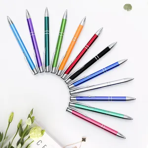 Wholesale Cheap Ball Pens Custom Logo Metal Hotel Office Advertising Ballpoint Pen For Promotional Gifts