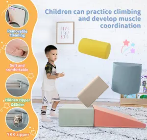 Multi-Purpose Soft Foam Climbing Blocks Educational Toddler Soft Play Equipment Climb And Crawl Activity Play Toy