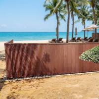 Panneaux de revêtement mural extérieur en composite bois-aluminium WPC, imperméables et écologiques, pour hôtels et villas - Vente en gros usine