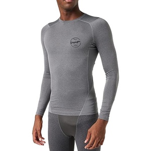Camiseta Deportiva de Manga Larga para Hombre, de Poliéster de Alta Calidad, Compresión Transpirable, con Estampado Personalizado, al por Mayor - Product Image 3