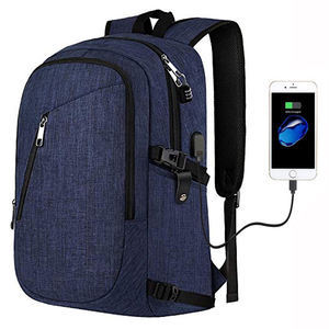 <span class=keywords><strong>USB</strong></span> 노트북 배낭 도난 방지 스마트 rpet 폴리 에스터 십대 대학 비즈니스 노트북 배낭 잠금 - Product Image 2