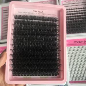 Extensions de cils en soie 5D <span class=keywords><strong>Flora</strong></span> 0.07 C D <span class=keywords><strong>Curl</strong></span> Super Soft Matte Black Flowering Fairy en gros, plateau de cils avec logo personnalisé - Product Image 4