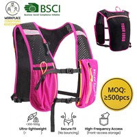 Gilet de course personnalisé avec bande réfléchissante et poche d'hydratation pour hommes/femmes - Léger, résistant à l'eau, respirant pour la nuit