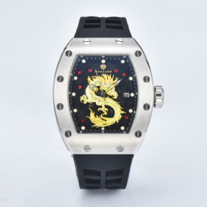 Đồng hồ cơ tự động hoàn toàn kiểu dáng Rồng Khổng Lồ Richard, thép không gỉ, mặt kính sapphire, chống nước 3BAR - Product Image 6