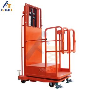 Nouveau 4m 4.5m <span class=keywords><strong>Semi</strong></span>-électrique Préparateur de commandes de haut niveau Matériau en acier Chaîne Type d'élingue pour les hôtels de détail Usine de fabrication - Product Image 4