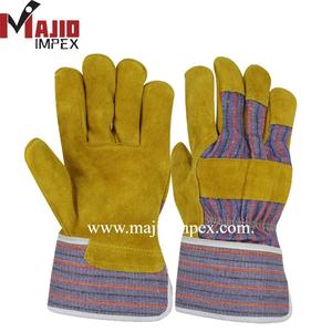 Guantes de Soldadura de Cuero Vacuno de Primera Calidad Majid Impex Mi-6009 de 14 Pulgadas para Trabajo en Vivo, Mejor Calidad y Precio - Product Image 1
