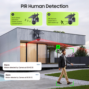 Sectec HD 5MP 4G & Wifi Mini Năng Lượng Mặt Trời Powered Ngoài Trời Home An Ninh PTZ IP CCTV Camera PIR Không Dây Hai-Cách Âm Thanh Đám Mây Lưu Trữ Dữ Liệu - Product Image 3