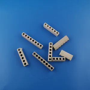 1 holes 2 3 Holes Machinable Electrical Steatite Parts Ceramic Insulator For Band Heater Porous Heating Ring Ceramic Strip