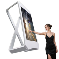 Table de jeu 55 pouces en forme de X avec lecteur NFC CMS, recharge sans fil et écran tactile capacitif multipoint pour musées et expositions de jeux pour enfants