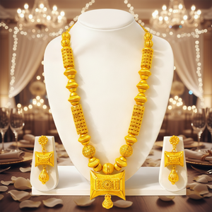24 Carat Jewelry Sets Gold Plated Necklace for wedding - Product Image 3