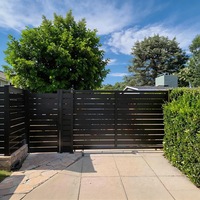 Ouvre-porte automatique coulissant souterrain motorisé robuste pour portail battant, portails électriques en aluminium sur mesure