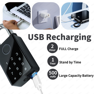 Tuya Wifi App Mở Khóa Kỹ Thuật Số Khóa Không Thấm Nước Thông Minh Vân Tay Ổ Khóa Sinh Trắc Học Kim Loại Locker Với Thông Minh Sinh Trắc Học Công Nghệ - Product Image 5