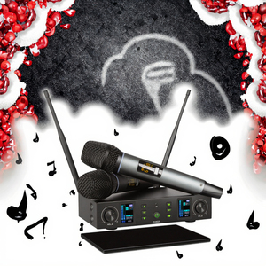 Vastline DX11 Professional Studio <b>Microphone</b> UHF IR Automatic Frequency Matching High Fidelity 80 Meters <b>Wireless</b> System - Product Image 2