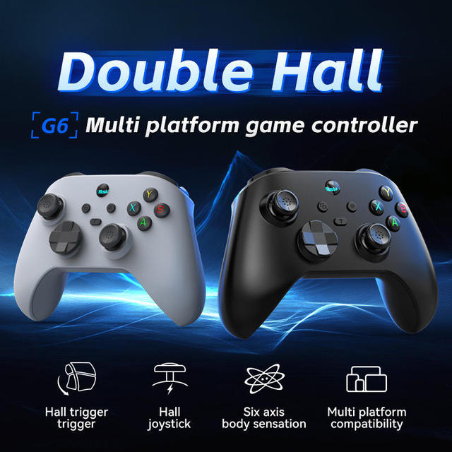 Super Cost-Effective G6 Dual Hall Vibration Android IOS Computer Switch Joystick & Game Controller with Somatosensory Features