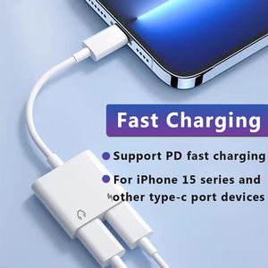 Cable Adaptador de Audio y Cargador Dual Tipo-C, Nuevo, al por Mayor, PVC, USB Tipo C, Cargador de Teléfono, Fuente de Alimentación, Salida AC/DC, <span class=keywords><strong>HANTAI</strong></span> - Product Image 4