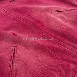 Custom Embroidery <b>Work</b> Coat High Quality Vintage Distressed Zipper <b>Canvas</b> <b>Work</b> <b>Jackets</b> for Men Fashion Acid Wash <b>Canvas</b> <b>Jacket</b> - Product Image 2