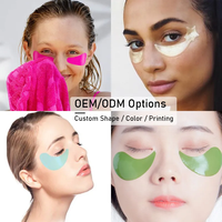 Marque privée Hyposensibilité au silicone médical Silicone lavable et réutilisable sous les yeux couvre les patchs anti-rides pour les yeux