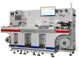 Vorey vd3350ii hai trạm 12 đầu cắt tốc độ cao 23 mét/phút kỹ thuật số nhãn dán nhãn chết máy cắt - Product Image 2
